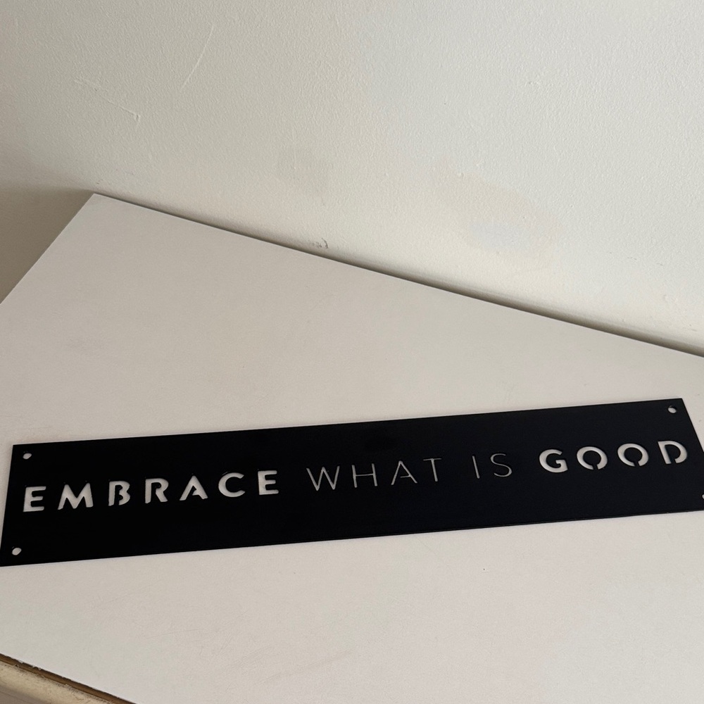 Inspirational Black Metal Wall Art